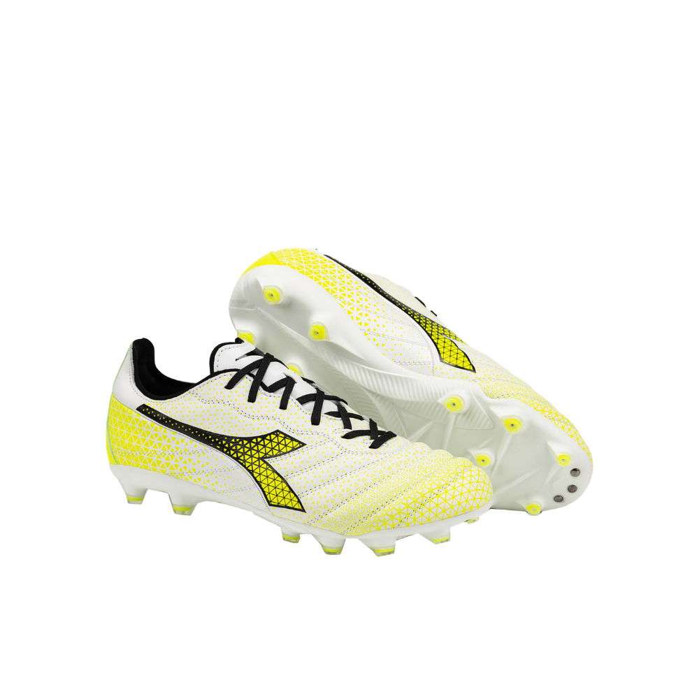 DIADORA Brasil Elite GR FG - Bianco/Nero/Giallo Fluo