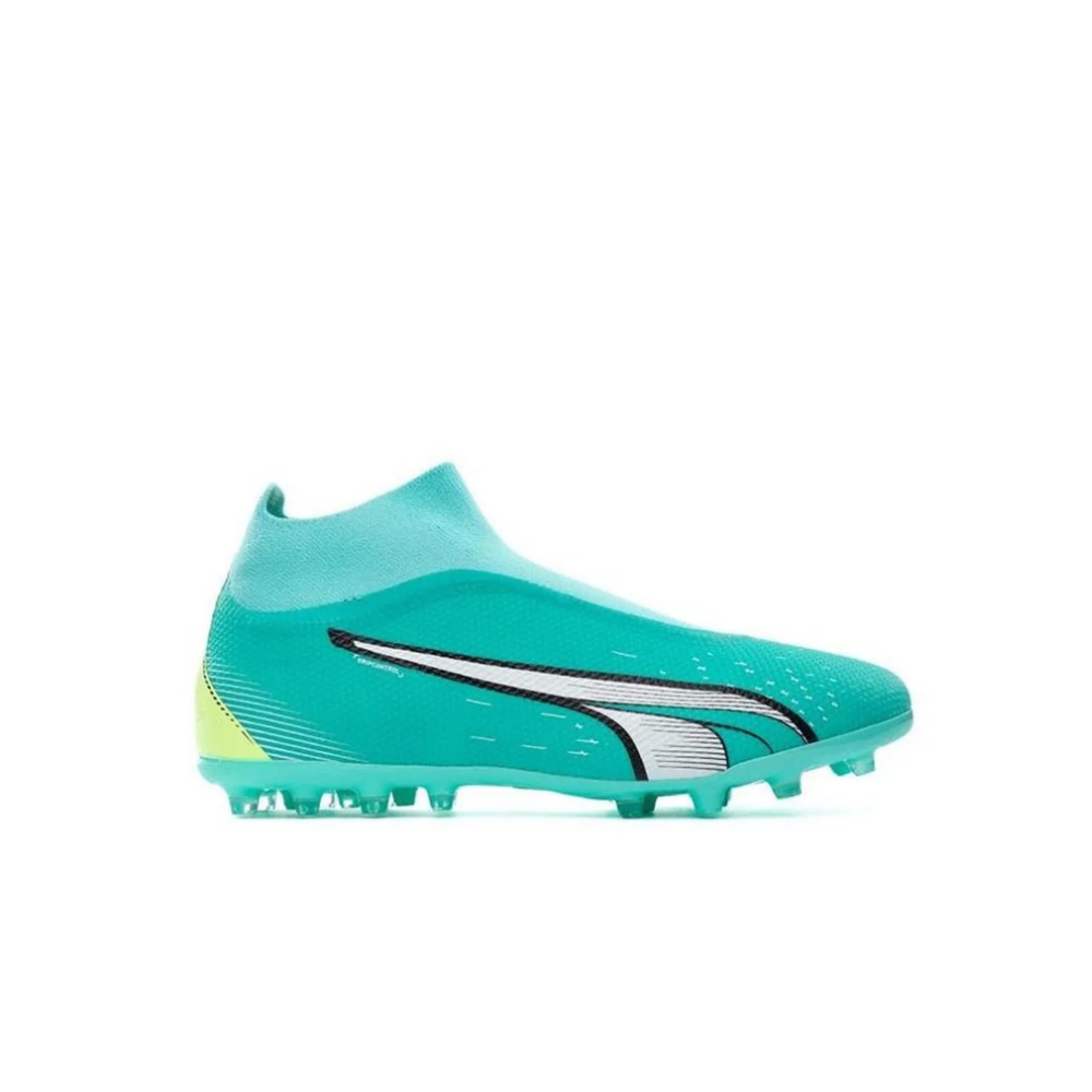 PUMA Ultra Match+ LL MG - Turchese/Bianco/Giallo
