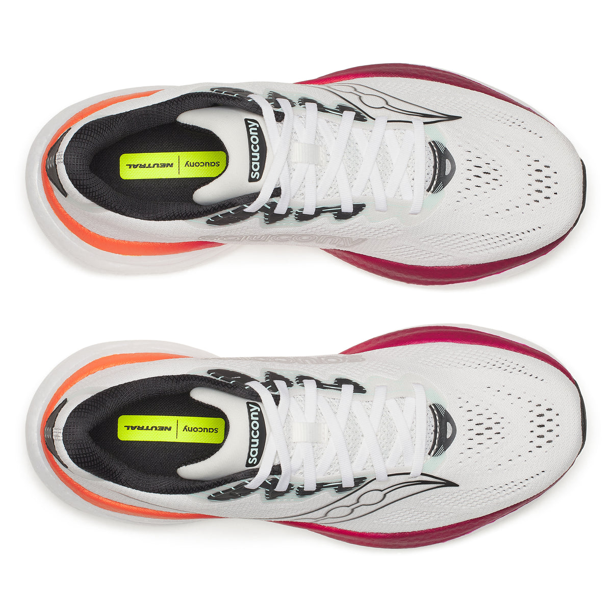 SAUCONY Ride 19 - Bianco/Rosso
