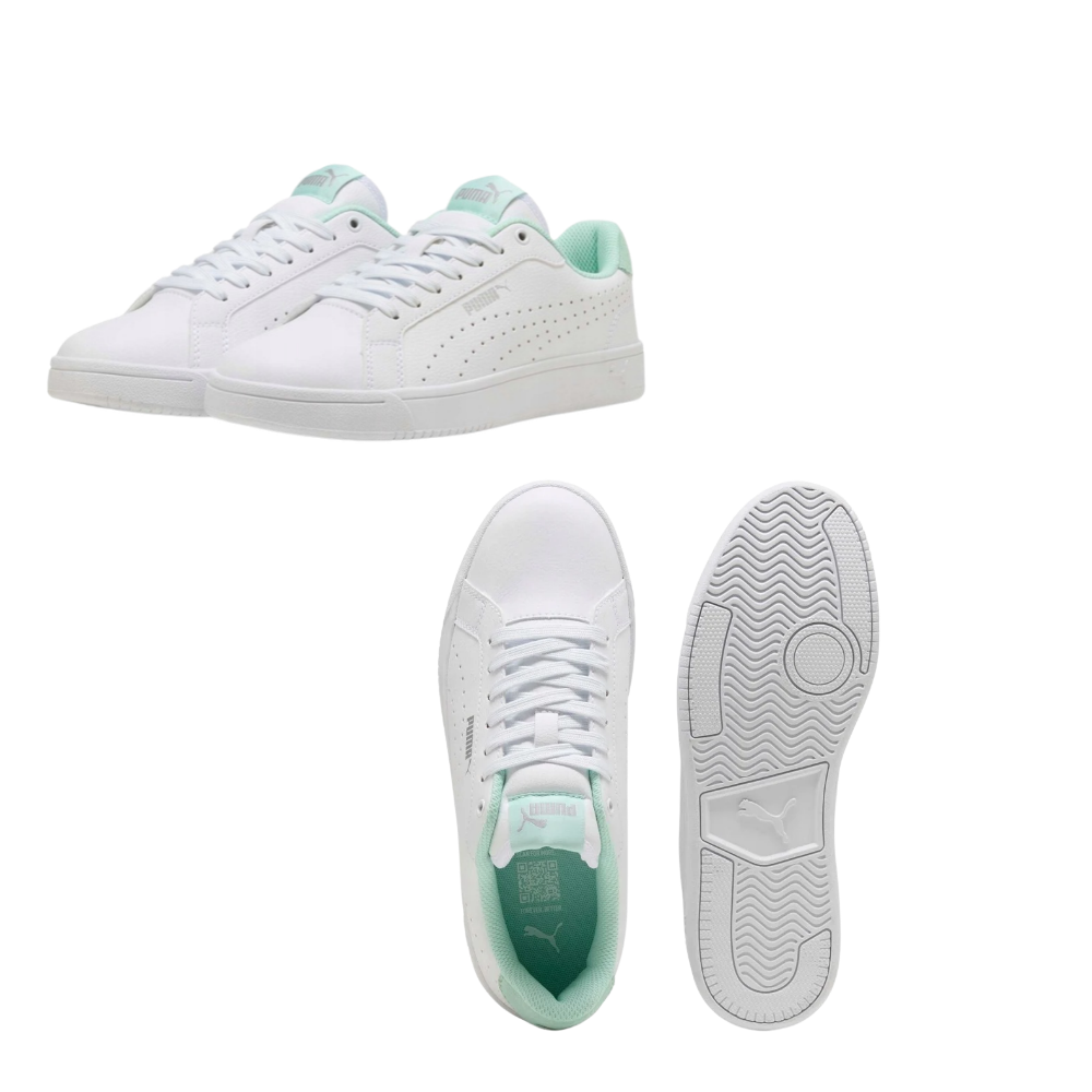 PUMA Grounded Perf - Bianco/Argento/Verde Menta