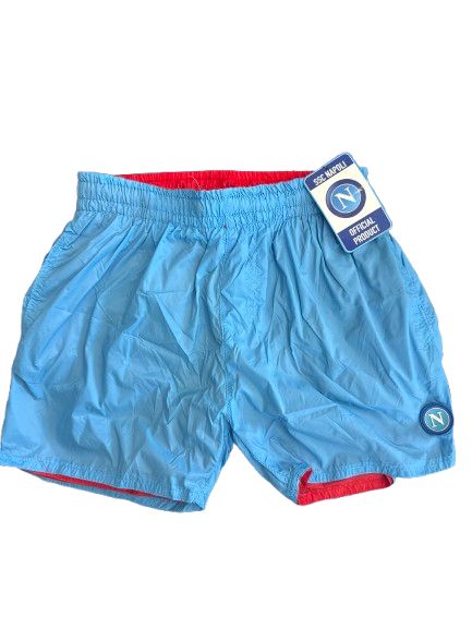 Costume da mare per bambini SSC Napoli colore celeste-rosso N90176