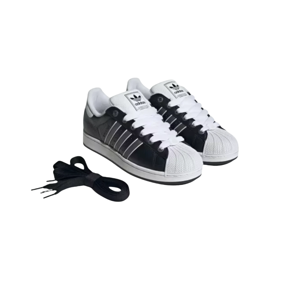 ADIDAS Superstar II - Nero/Argento/Bianco
