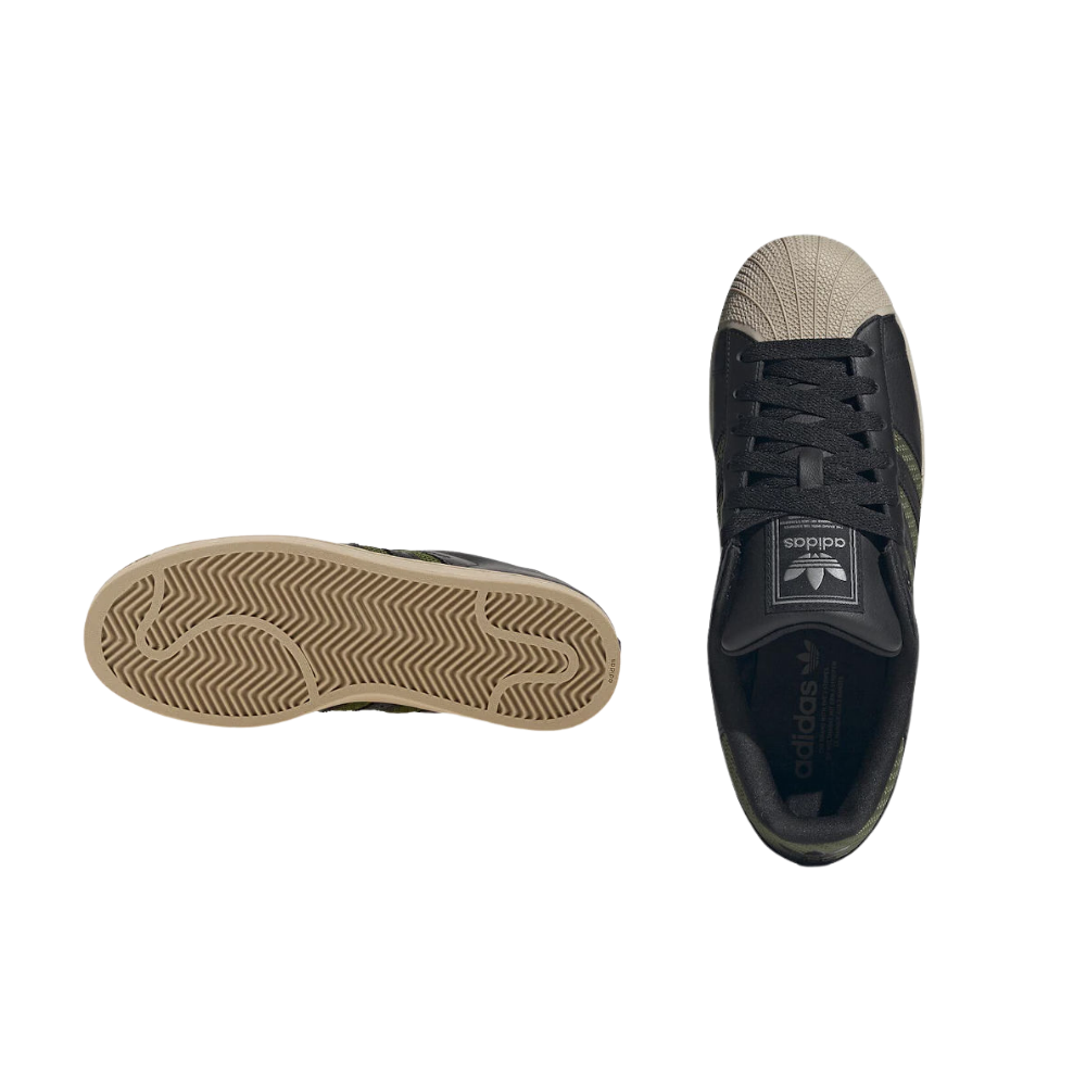ADIDAS Superstar II - Nero/Verde/Beige