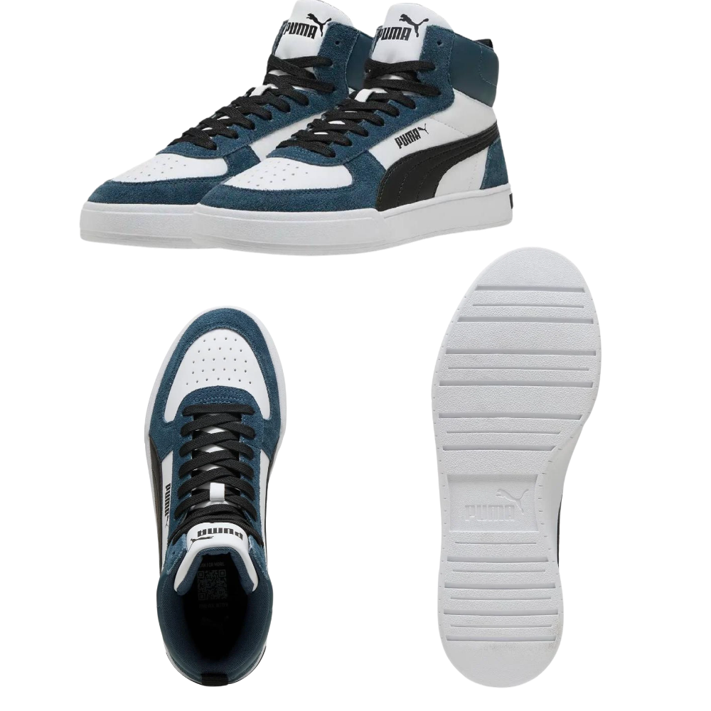 PUMA Caven Mid SD - Bianco/Nero/Blu