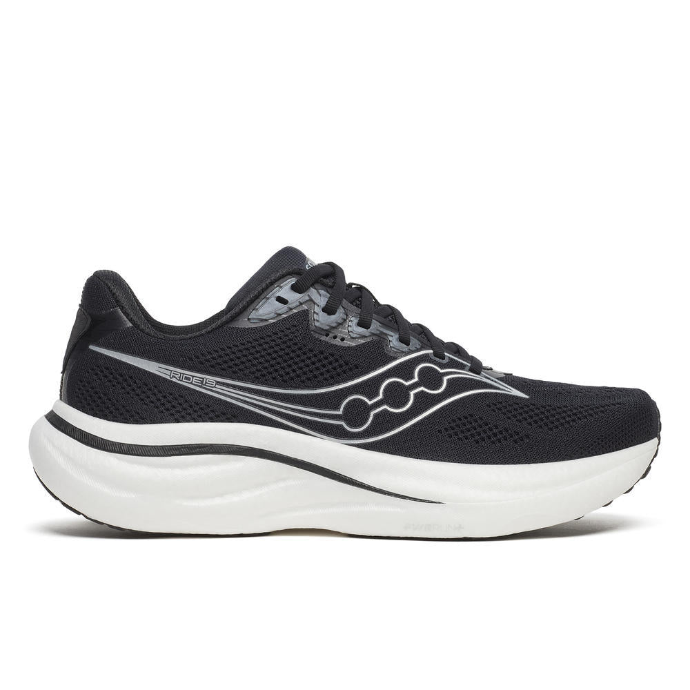 SAUCONY Ride 19 - Nero/Argento