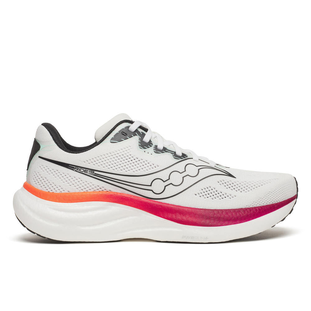 SAUCONY Ride 19 - Bianco/Rosso