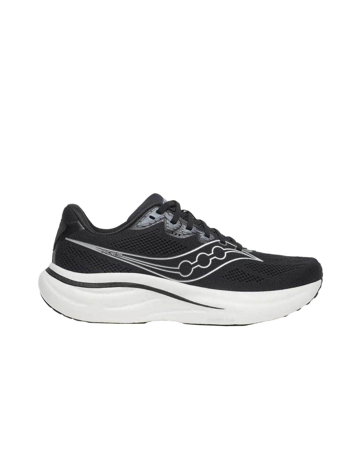 SAUCONY Ride 19 Running UOMO Bianco/nero S21055-100