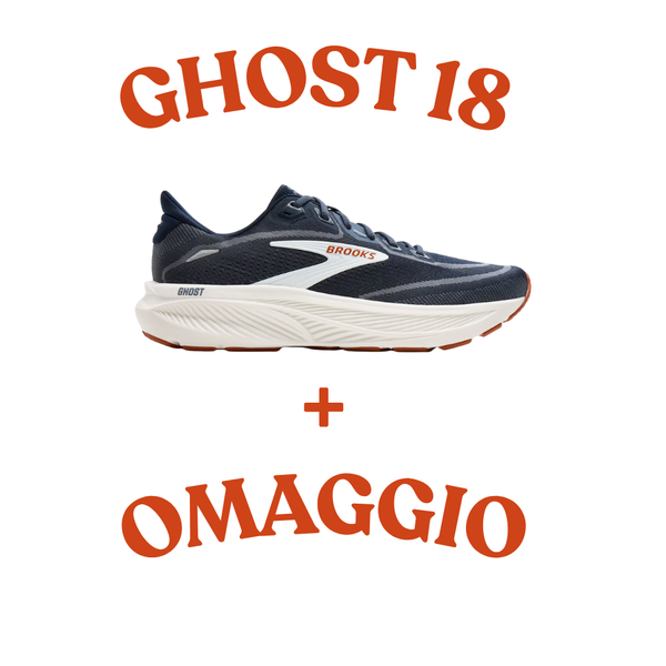 Scarpe da Running uomo BROOKS GHOST 18 Navy Blazer/Red Earth/Blue 110493 1D 429 + SCARPA IN OMAGGIO