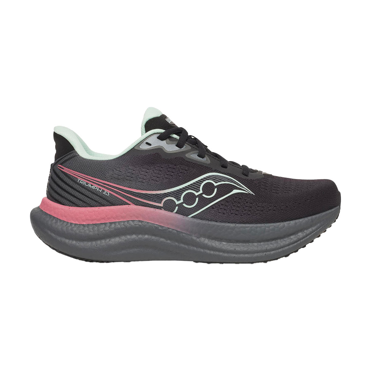 SAUCONY TRIUMPH 23 Running DONNA Nero / Rosa S11023-148